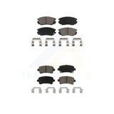 Front Rear Ceramic Brake Pad Kit For Chevrolet Malibu Buick Impala LaCrosse Saab