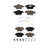 Front Rear Ceramic Brake Pads Kit For Volkswagen Passat