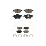 Front Rear Ceramic Brake Pads Kit For Volvo S80 Land Rover LR2