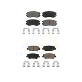Front Rear Ceramic Brake Pads Kit For Kia Hyundai Soul Sonata Elantra Amanti