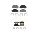 Front Rear Ceramic Brake Pads Kit For 2017-2020 Hyundai Elantra 1.6L