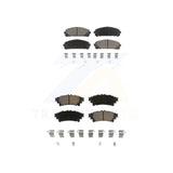 Front Rear Ceramic Brake Pad Kit For Toyota Highlander Sienna Lexus RX350 RX450h