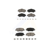 Front Rear Ceramic Brake Pads Kit For Jeep Wrangler Liberty Dodge Nitro JK