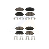 Front Rear Ceramic Brake Pads Kit For 2016-2022 Honda HR-V