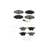 Front Rear Ceramic Brake Pads Kit For Volkswagen Jetta Audi A3 Quattro e-Golf TT