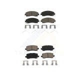 Front Rear Ceramic Brake Pads Kit For 2015-2020 Acura TLX