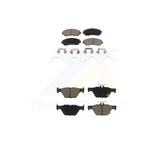 Front Rear Ceramic Brake Pads Kit For 2016-2019 Subaru Legacy 2.5L