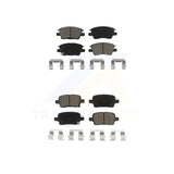 Front Rear Ceramic Brake Pads Kit For Chevrolet Cruze Volt Bolt EV EUV