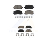 Front Rear Ceramic Brake Pads Kit For 2001-2003 Toyota Highlander