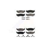 Front Rear Ceramic Brake Pads Kit For Dodge Ram 1500