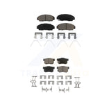 Front Rear Ceramic Brake Pads Kit For 2015 Honda Civic Natural Gas