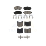 Front Rear Ceramic Brake Pads Kit For 2017 Subaru BRZ Without Brembo Brakes