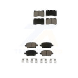 Front Rear Ceramic Brake Pads Kit For 18-19 Buick Regal TourX With Brembo Brakes