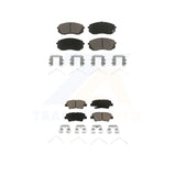 Front Rear Ceramic Brake Pads Kit For 2019 Kia Niro EV