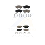 Front Rear Ceramic Brake Pads Kit For 2019-2019 Kia Soul EV