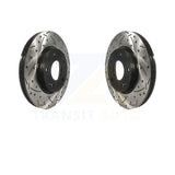 Front Drill Slot Brake Rotor Pair For Hyundai Elantra Kia Soul Forte Veloster GT