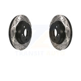 Rear Drill Slot Disc Brake Rotor Pair For Mercedes-Benz E350 C250 C300 C350 E550