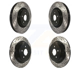 Front Rear Drill Slot Disc Brake Rotors Kit For Ford Edge Fusion Lincoln MKZ MKX