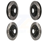 Front Rear Drill Slot Brake Rotor Kit For Mitsubishi Outlander Sport Eclipse RVR