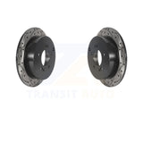 Rear Drilled Slot Disc Brake Rotor Pair For Hyundai Kia Sportage Tucson Santa Fe