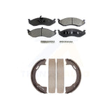 Front Rear Semi-Metallic Pads And Parking Shoes Kit For Jeep Grand Cherokee