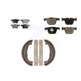 Front Rear Semi-Metallic Brake Pads And Parking Shoe Kit For BMW 428i Gran Coupe