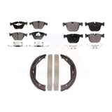 Front Rear Semi-Metallic Brake Pads And Parking Shoes Kit For BMW M3 1 Series M