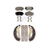 Kit de plaquettes de frein et chaussures de tambour semi-métalliques avant et arrière, pour Hyundai Elantra 