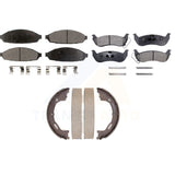 Kit de plaquettes de frein semi-métalliques avant et arrière et de chaussures de stationnement pour Mercury Grand Marquis 