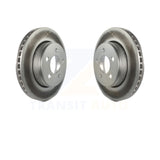 Front Coated Disc Brake Rotors Pair For Jeep Liberty Dodge Nitro