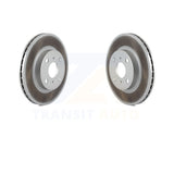 Front Coated Disc Brake Rotors Pair For Toyota Corolla Prizm Chevrolet Geo Prius