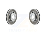 Front Coated Disc Brake Rotors Pair For Volvo S60 V70 XC70 S80