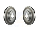 Front Coat Brake Rotors Pair For Hyundai Kia Sonata Elantra Tucson Soul Sportage