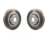 Front Coated Disc Brake Rotors Pair For Volvo XC60