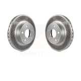 Front Coated Disc Brake Rotors Pair For Mercedes-Benz C300 C250 C230