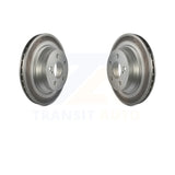 Rear Coated Brake Rotor Pair For Mercedes-Benz E350 GLK350 E320 E500 CLS550 E400