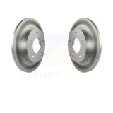 Rear Coated Disc Brake Rotors Pair For Mazda 3 Sport