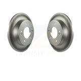 Rear Coated Brake Rotor Pair For Hyundai Elantra Kia Soul Forte Veloster GT Kona