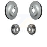 Front Rear Coat Brake Rotors Kit For Chevrolet Silverado 1500 GMC Sierra Classic