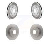 Front Rear Coated Disc Brake Rotors Kit For Buick Lucerne