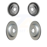 Front Rear Coated Brake Rotors Kit For Ford Explorer Taurus Flex Lincoln MKS MKT