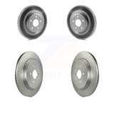 Front Rear Coated Brake Rotor Kit For Ford Explorer Sport With Heavy Duty Brakes