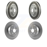Front Rear Coated Disc Brake Rotors Kit For Ford Fusion Lincoln MKZ