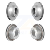 Front Rear Coated Disc Brake Rotors Kit For Ford F-250 Super Duty F-350 F-450