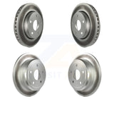 Front Rear Coated Disc Brake Rotors Kit For Jeep Wrangler JK