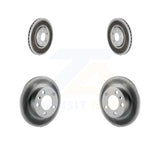 Front Rear Coated Disc Brake Rotors Kit For Volkswagen Beetle Jetta Golf
