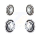 Front Rear Coat Brake Rotors Kit For 2000-2004 Audi A6 With 312mm Diameter Rotor