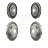 Front Rear Coated Disc Brake Rotors Kit For Audi A4 Quattro