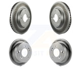 Front Rear Coated Brake Rotors Kit For Hyundai Sonata Kia Sportage Tucson Optima