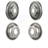 Front Rear Coated Disc Brake Rotors Kit For Hyundai Elantra Tucson Kia Sportage